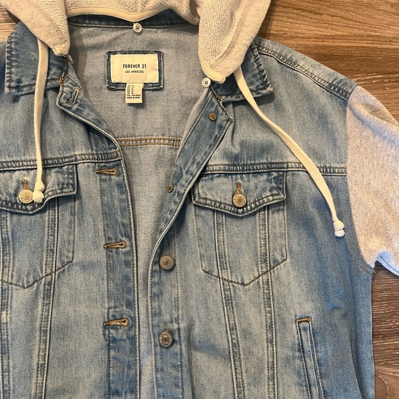 Forever 21 F21 denim combo jacket - Picture 4 of 9